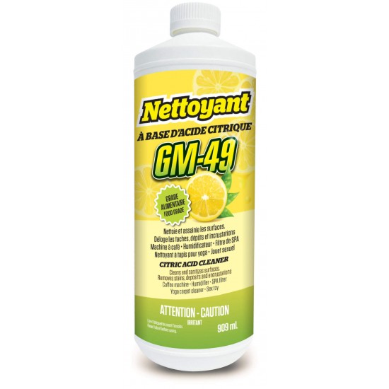 GM-49 - Nettoyant à base d'acide citrique - 909ml