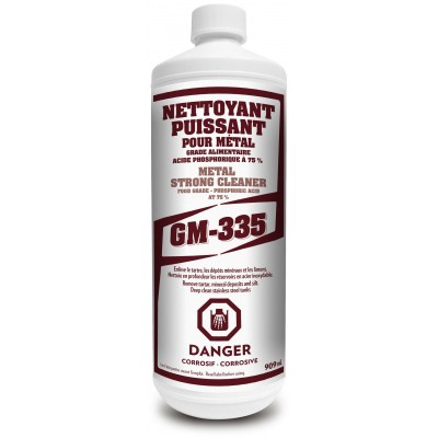 GM-335 - Nettoyant puissant pour métal - 909ml