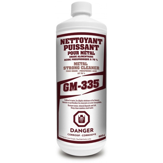 GM-335 - Nettoyant puissant pour métal - 909ml