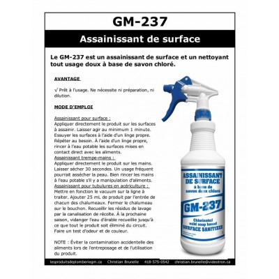 GM-237 Assainisseur de surfaces - 4L