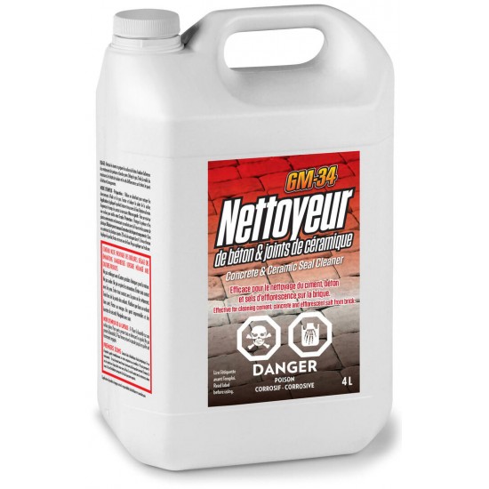 GM-34 - Nettoyant pour béton & joints de céramique - 4L