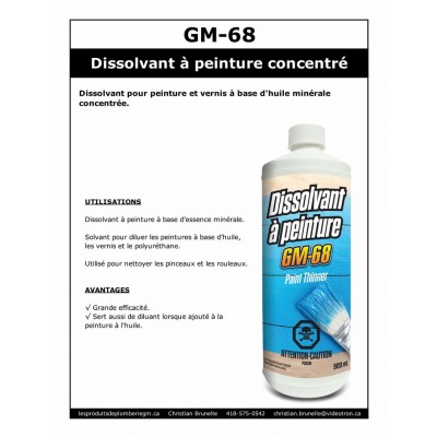 GM-68 - Dissolvant à peinture - 4L