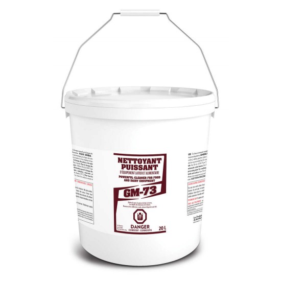 GM-73 -  Nettoyant puissant d'équipement laitier et alimentaire - 20L