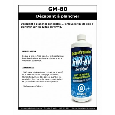 GM-80 - Décapant à plancher - 4L