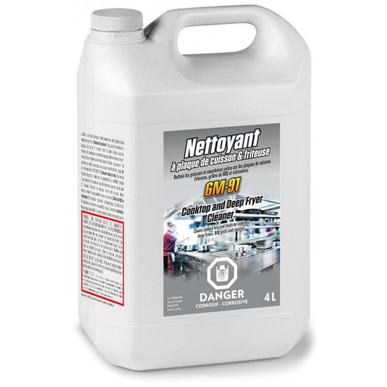 GM-91 - Nettoyant à plaques de cuisson & friteuses - 4L