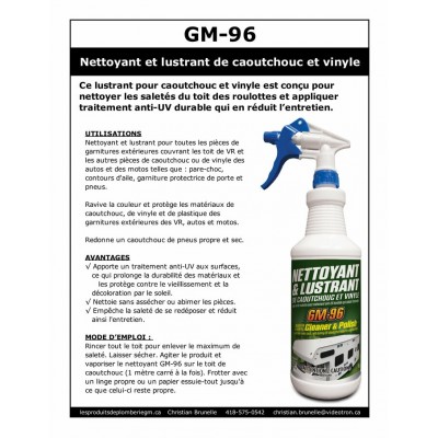 GM-96 - Nettoyant et Lustrant - 4L