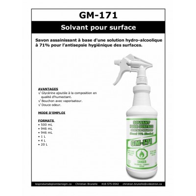 GM-171 - Solvant pour surface - 1L