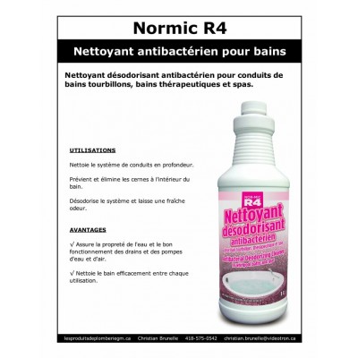 R4 - Nettoyant pour bains tourbillons - 945 ml
