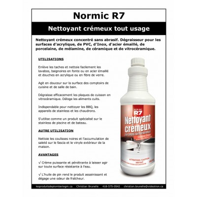 R7 - Nettoyant crémeux sans abrasif - 945ml