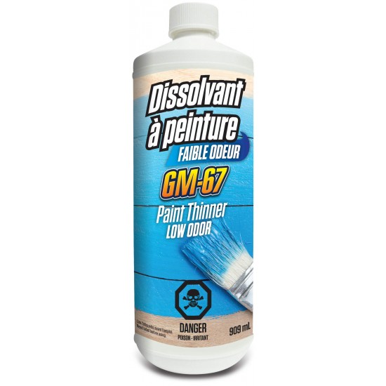 GM-67 - Dissolvant à peinture à faible odeur - 909ml