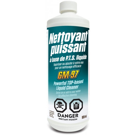 GM-97  TSP - Nettoyant dégraissant à base de TSP liquide - 800ml
