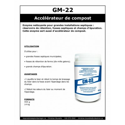 GM-22 - Accélérateur de compost - 454g