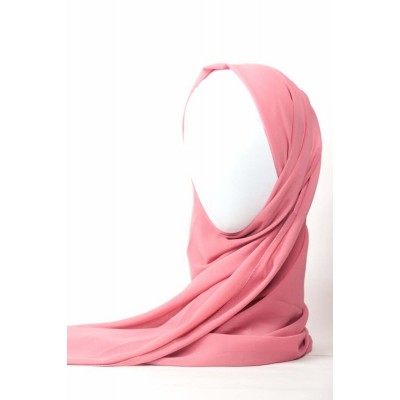 Hijab chiffon rose poupée Hijab chiffon rose poupée