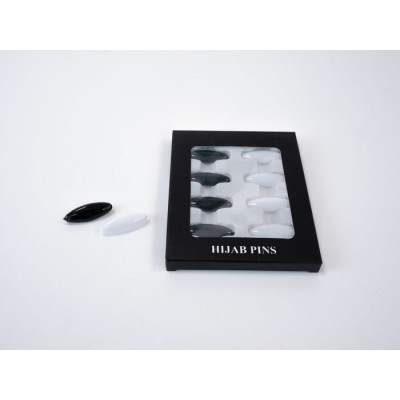 Epingle nourice noir blanc
