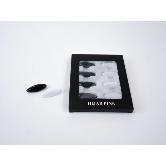 Epingle nourice noir blanc