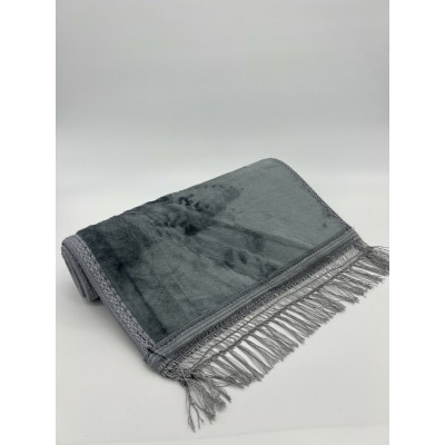 Tapis prière enfant gris Epais