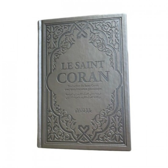 Coran argent français arabe 