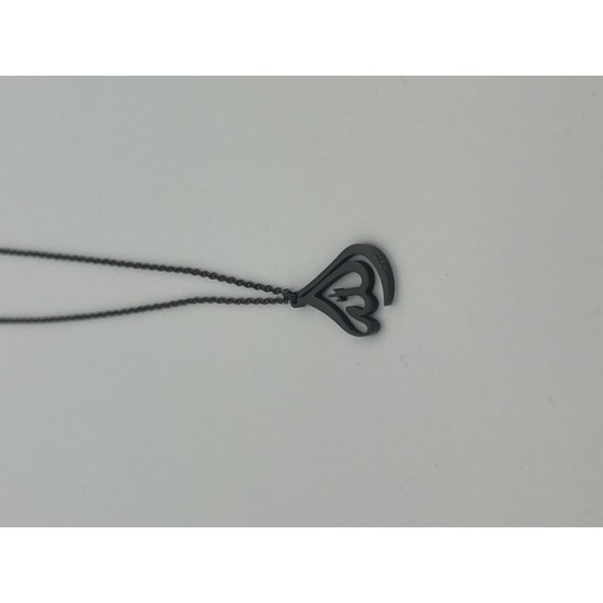 Colier Allah noir acier inoxidable