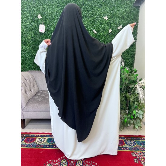 long khimar noir en jazz