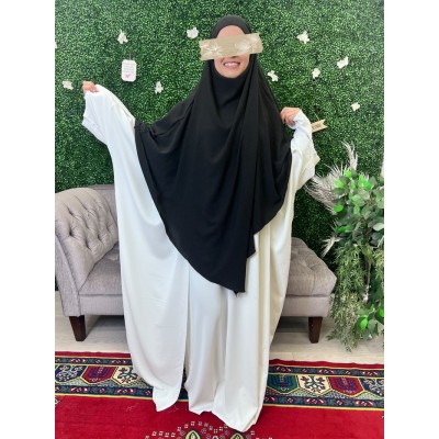 long khimar noir en jazz