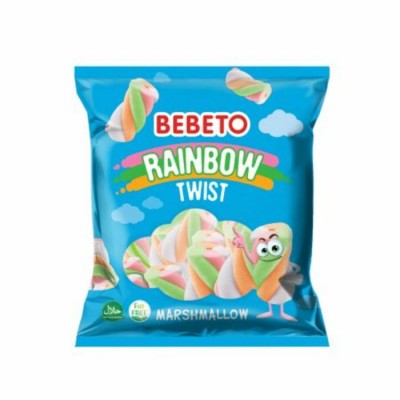 Bebeto Rainbow Twist Marshmallows - Vanilla...