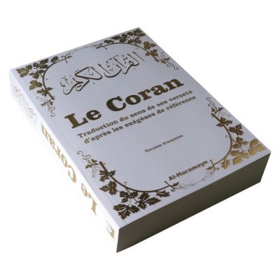 Le Coran français couverture souple -BLANC ET OR...