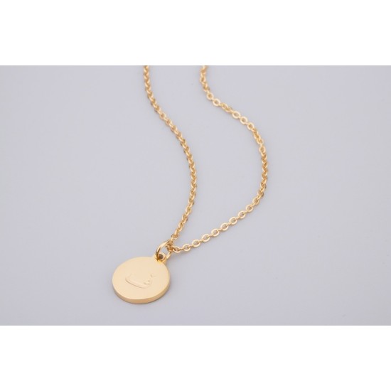 Pendentif Couleur Or ﻑ - Lettre Pendentif Couleur Or ﻑ - Lettre