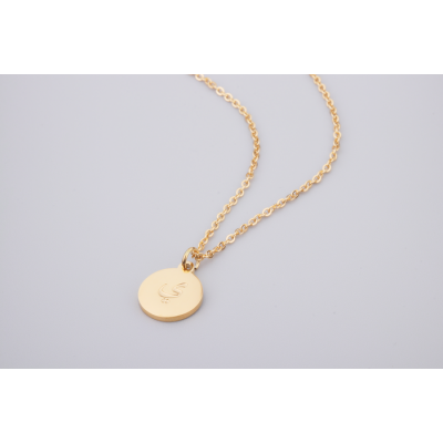 Pendentif Couleur Or - Lettre 