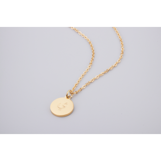 Pendentif Couleur Or - Lettre 
