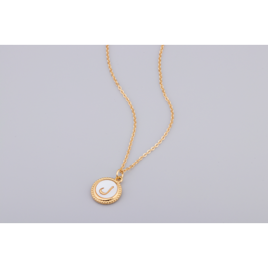 	Pendentif doré avec insertion d'un médaillon en...