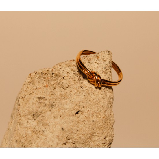 Bague doré noeud Bague doré noeud