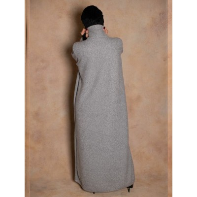 Robe pull gris souris