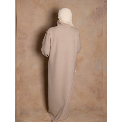 Robe pull beige