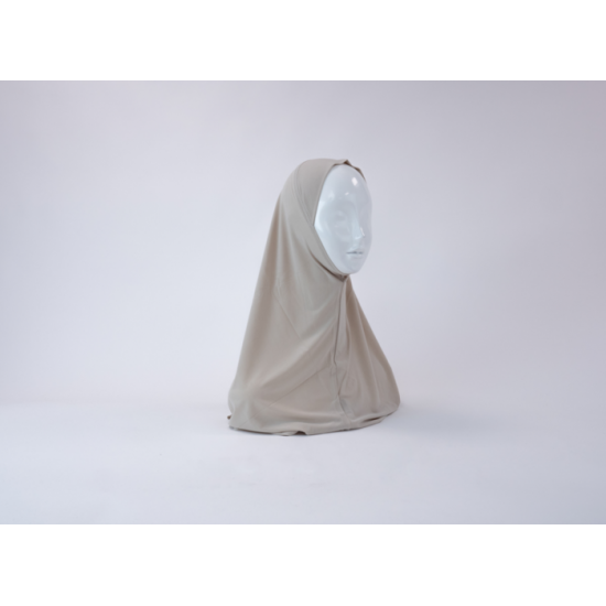 Hijab lycra  1 piece  beige