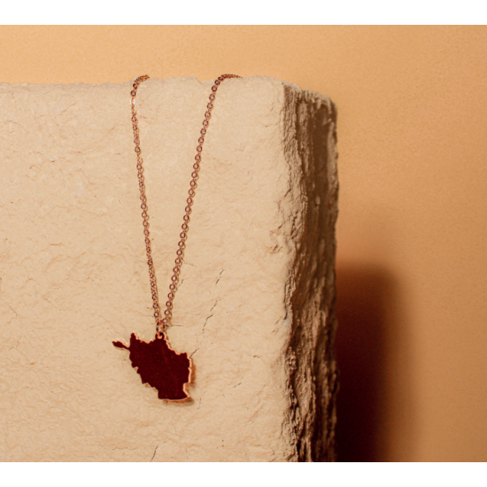 Collier Pays doré Acier inoxydable - afghanistan Collier Pays doré Acier inoxydable - afghanistan