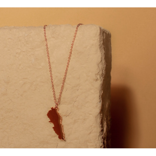 Collier Pays doré Acier inoxydable - LIBAN Collier Pays doré Acier inoxydable - LIBAN