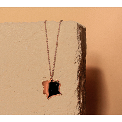 Collier Pays doré Acier inoxydable - COTE...
