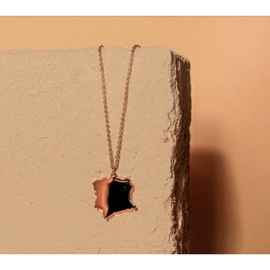 Collier Pays doré Acier inoxydable - COTE...