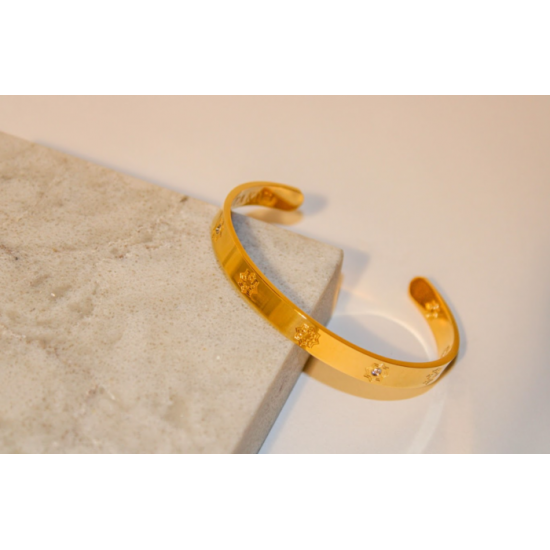 Bracelet oriental doré Acier inoxydable Bracelet oriental doré Acier inoxydable
