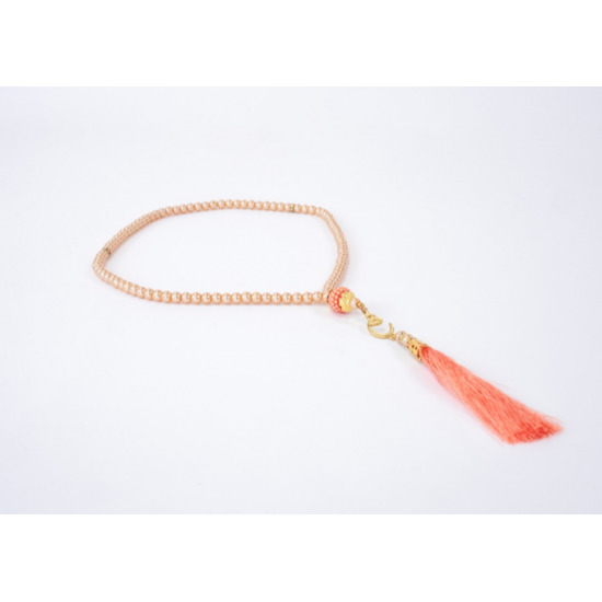 Tasbih couleur saumon