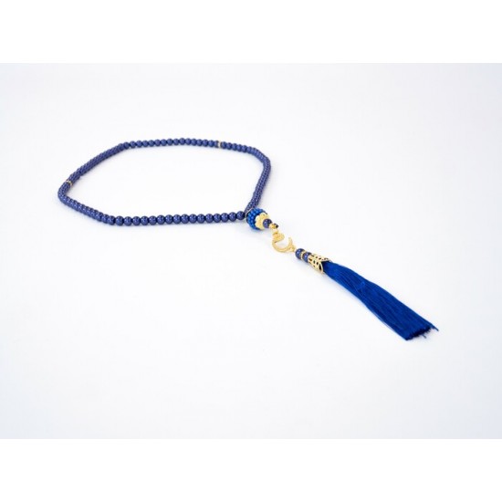 Tasbih bleu foncé