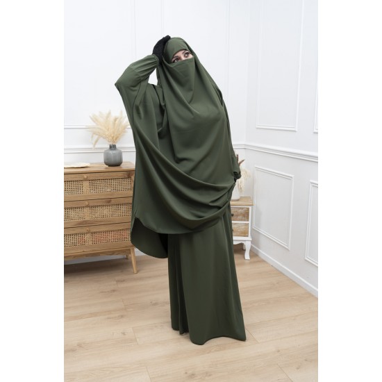 Jilbab kaki soie de medine
