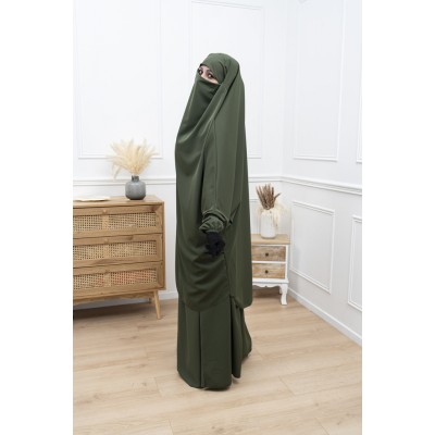 Jilbab kaki soie de medine