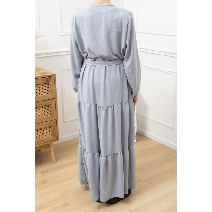 Abaya Longue Bohème gris Abaya Longue Bohème gris