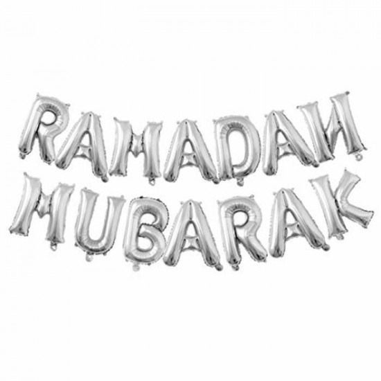 Ramadan-mubarak-Silver-Balloon