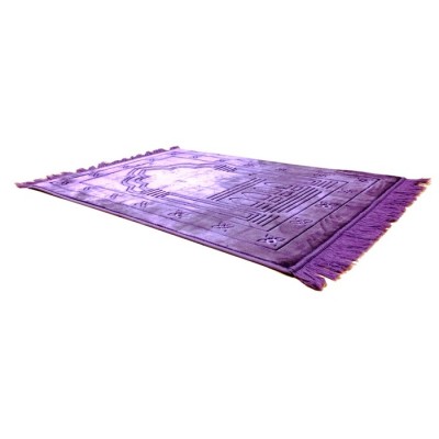 Tapis de prière épais mauve