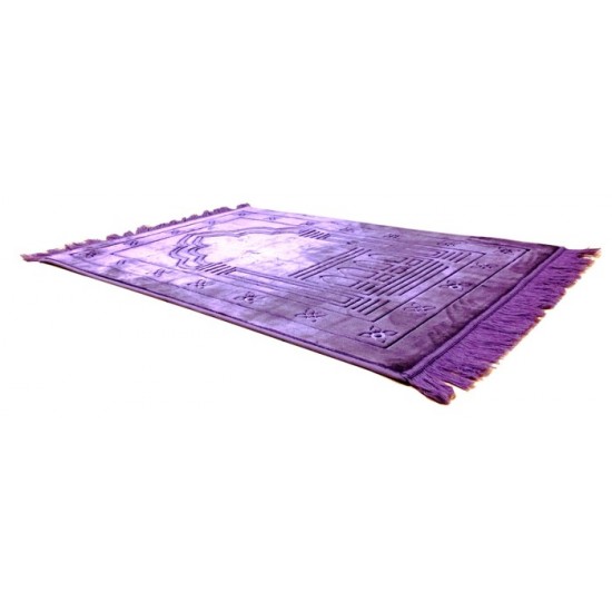 Tapis de prière épais mauve