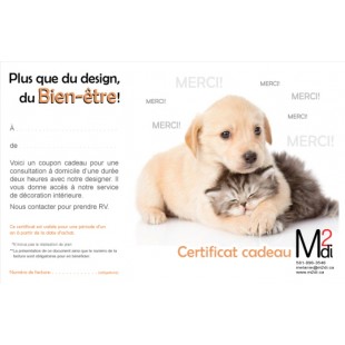 Certificat cadeau pour te dire merci