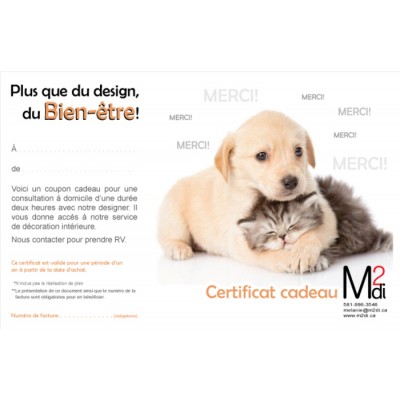 Certificat cadeau pour te dire merci