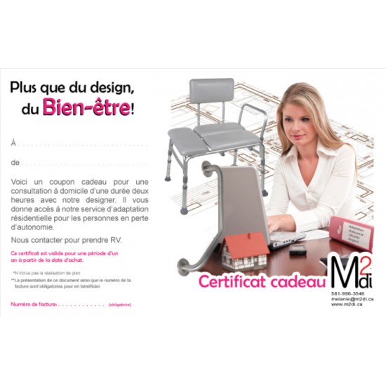 Certificat cadeau pour personne en perte...